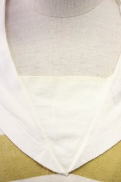 画像5: INGEBORG / セーラー襟ボーダー長袖Tシャツ  イエローストライプ T-25-12-22-003-LO-TS-SA-ZT