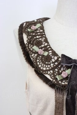 画像3: axes femme / ファーｘツイードレトロワンピース  ピンクＸブラウン T-25-12-22-029-AX-OP-SA-ZT