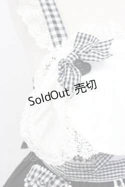 画像3: BABY,THE STARS SHINE BRIGHT / うさくみゃちゃんのLovely Cafeジャンパースカート  黒Ｘ白 T-25-12-22-030-BA-OP-SA-ZT