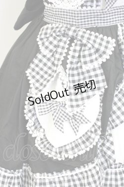 画像4: BABY,THE STARS SHINE BRIGHT / うさくみゃちゃんのLovely Cafeジャンパースカート  黒Ｘ白 T-25-12-22-030-BA-OP-SA-ZT