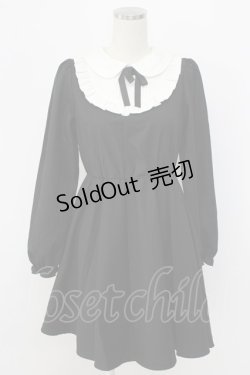 画像1: Honey Cinnamon / 2022年福袋ワンピース  黒Ｘ白 T-25-12-22-031-LO-OP-SA-ZT530