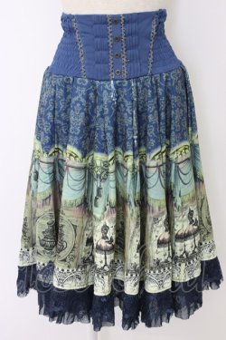画像1: Ozz Croce / Tea Partyスカート  ブルー T-25-12-22-034-OO-SK-SA-ZT
