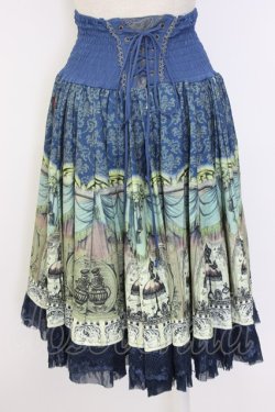 画像2: Ozz Croce / Tea Partyスカート  ブルー T-25-12-22-034-OO-SK-SA-ZT