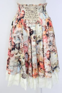 画像2: Ozz oneste / 気球柄スカート  ベージュ T-25-12-22-035-OO-SK-SA-ZT