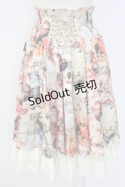 画像2: Ozz oneste / 気球柄スカート  ベージュ T-25-12-22-035-OO-SK-SA-ZT530