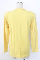 画像2: INGEBORG / 扇プリント長袖Tシャツ  イエロー T-25-12-22-004-LO-TS-SA-ZT530 (2)