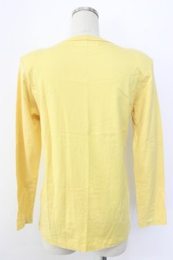 画像2: INGEBORG / 扇プリント長袖Tシャツ  イエロー T-25-12-22-004-LO-TS-SA-ZT