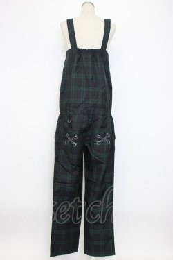 画像2: SUPER LOVERS / タータンチェックサロペット  グリーンＸ黒 T-25-12-22-038-PU-OP-SA-ZT