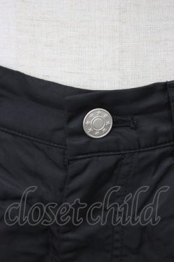 画像4: LISTEN FLAVOR / ZIP切り替えサテンパンツ  黒Ｘシルバー T-25-12-22-039-PU-PA-SA-ZT