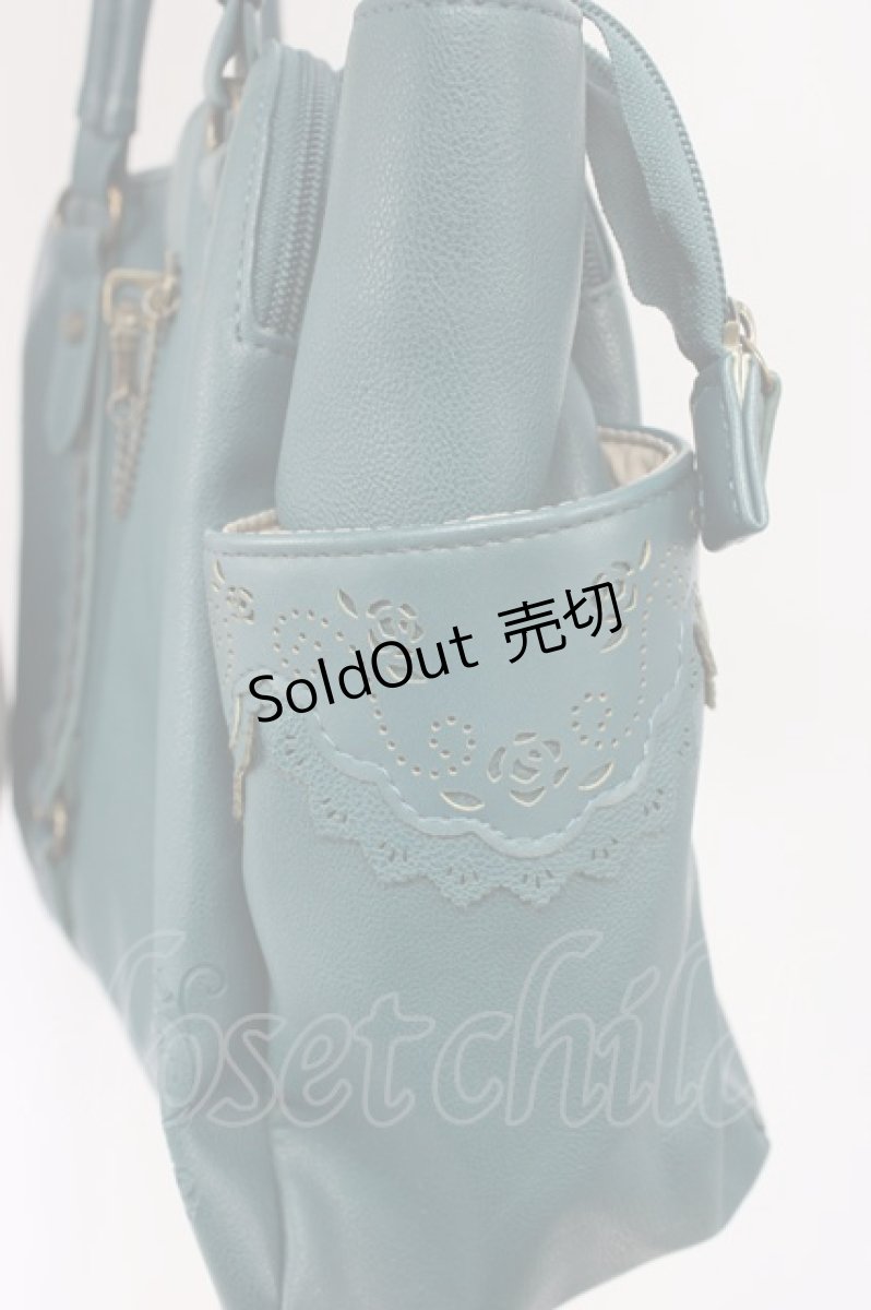 画像3: axes femme / 鍵チェーンローズ型押しバッグ  グリーン T-25-12-22-041-AX-BG-SA-ZTK020 (3)