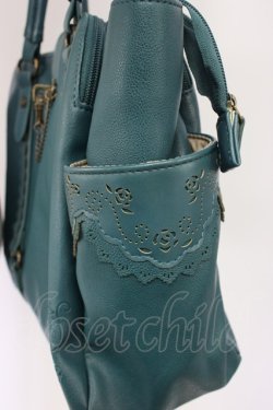 画像3: axes femme / 鍵チェーンローズ型押しバッグ  グリーン T-25-12-22-041-AX-BG-SA-ZT
