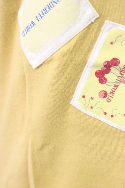画像3: WONDERFUL WORLD / ラウンドワッペン長袖Tシャツ  イエロー T-25-12-22-005-LO-TS-SA-ZT