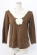 画像1: INGEBORG / セーラー襟Tシャツ  ブラウン T-25-12-22-007-LO-TS-SA-ZT (1)