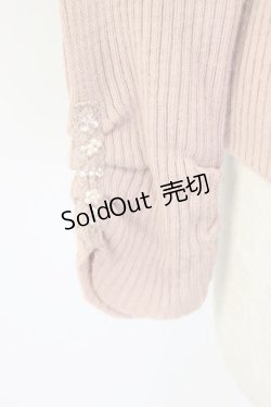 画像6: axes femme / ビジューボトルネックリブプルオーバー M ピンク T-25-12-22-009-AX-TO-SA-ZT