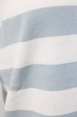画像3: WONDERFUL WORLD / ボーダーロゴ長袖Tシャツ  サックスストラップ T-25-12-22-010-LO-TS-SA-ZT530 (3)