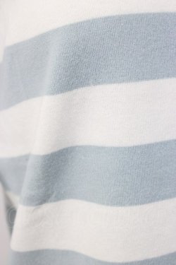 画像3: WONDERFUL WORLD / ボーダーロゴ長袖Tシャツ  サックスストラップ T-25-12-22-010-LO-TS-SA-ZT