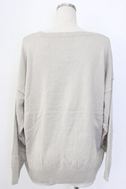 画像2: WORLD WIDE LOVE！(Rydia) / ドクロニットトップス  グレーＸ黒 T-25-12-22-011-PU-BL-SA-ZT