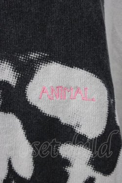 画像4: WORLD WIDE LOVE！(Rydia) / ドクロニットトップス  グレーＸ黒 T-25-12-22-011-PU-BL-SA-ZT