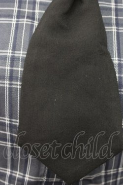 画像3: Jamieエーエヌケー / ネクタイ付きチェックショートシャツ  青チェックＸ黒 T-25-12-22-013-0-BL-SA-ZT