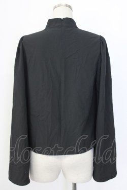 画像2: Jamieエーエヌケー / ハイネックチャイナハートくり抜きブラウス  黒 T-25-12-22-014-0-BL-SA-ZT