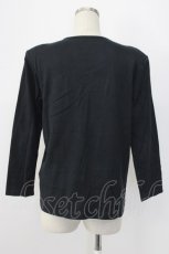 画像2: INGEBORG / ロゴ&リボンTシャツ  ブラック T-25-12-22-015-LO-TS-SA-ZT530 (2)