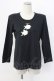 画像1: INGEBORG / フラワープリント長袖Tシャツ  ブラック T-25-12-22-016-LO-TS-SA-ZT (1)