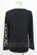 画像2: INGEBORG / ロゴワッペン付き長袖Tシャツ  ブラック T-25-12-22-017-LO-TS-SA-ZT (2)