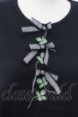 画像3: WONDERFUL WORLD / リボン&クローバTシャツ  ブラック T-25-12-22-018-LO-TS-SA-ZT