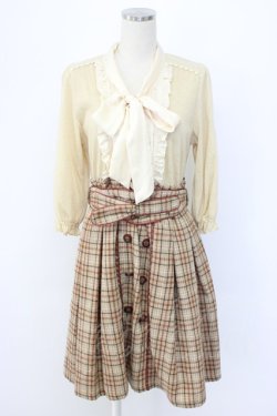 画像1: axes femme / カットソードッキングOP M ベージュ T-25-12-22-020-AX-OP-SA-ZT