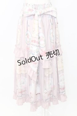 画像2: axes femme Kawaii / ティティ×ベアファミリースカート  ピンク T-25-12-25-022-AX-SK-SA-ZH