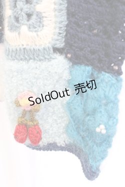 画像6: PINK HOUSE / パッチワークニットカーディガン  青 T-25-12-25-002-LO-TO-SA-ZT