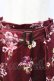 画像3: axes femme / 花柄プリントベロアスカート  ボルドー T-25-12-25-024-AX-SK-SA-ZT (3)