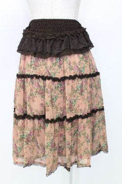 画像2: axes femme / 花柄2WAYスカート M アワピンク T-25-12-25-025-AX-SK-SA-ZT