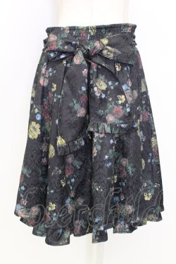 画像2: axes femme kawaii / クラシックブーケ柄スカート  黒 T-25-12-25-030-AX-SK-SA-ZT