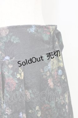 画像3: axes femme Kawaii / クラシックブーケ柄スカート  黒 T-25-12-25-030-AX-SK-SA-ZH