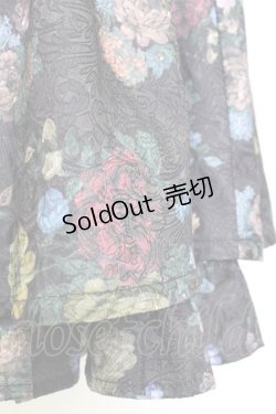 画像4: axes femme Kawaii / クラシックブーケ柄スカート  黒 T-25-12-25-030-AX-SK-SA-ZH