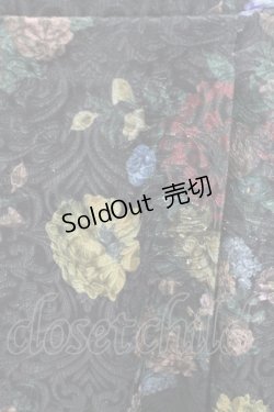 画像5: axes femme Kawaii / クラシックブーケ柄スカート  黒 T-25-12-25-030-AX-SK-SA-ZH