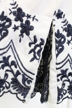 画像3: axes femme / 裾刺繍ワイドパンツ  アイボリー T-25-12-25-032-AX-PA-SA-ZT