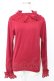 画像1: axes femme kawaii / レーシーフリルニットプル M ボルドー T-25-12-25-004-AX-TO-SA-ZT (1)