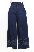axes femme / サイドフリルポケットデニムパンツ  青デニム T-25-12-25-035-AX-PA-SA-ZT