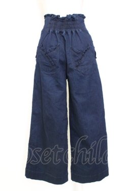 画像2: axes femme / サイドフリルポケットデニムパンツ  青デニム T-25-12-25-035-AX-PA-SA-ZT