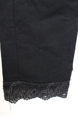 画像4: axes femme / 裾レースストレッチパンツ M 黒 T-25-12-25-036-AX-PA-SA-ZT