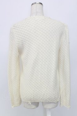 画像2: INGEBORG / お花ボタンニットカーディガン  アイボリー T-25-12-25-001-LO-TO-SA-ZT