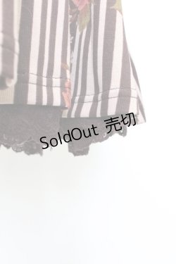 画像4: axes femme / ストライプＸ花プリントチュニック M アカ T-25-12-25-007-AX-OP-SA-ZT414