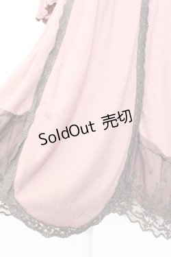 画像4: axes femme / カメオレースカットワンピース  ピンクＸグレー T-25-12-25-010-AX-OP-SA-ZT