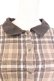 画像3: axes femme / モールチェック柄シャツワンピース M ブラウン T-25-12-25-011-AX-OP-SA-ZT (3)