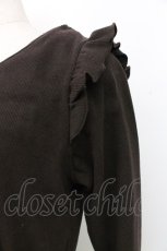 画像3: axes femme / ドッキングワンピース M ブラウン×ネイビー T-25-12-25-012-AX-OP-SA-ZT430 (3)