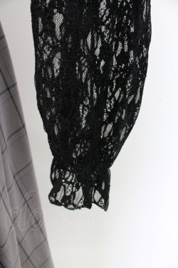 画像4: axes femme / レースドッキングワンピース  黒Ｘグレーチェック T-25-12-25-013-AX-OP-SA-ZT