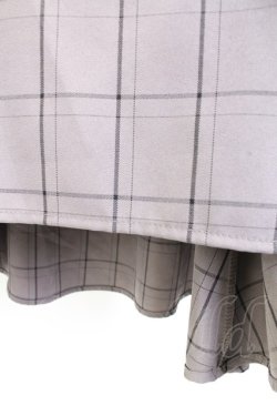 画像5: axes femme / レースドッキングワンピース  黒Ｘグレーチェック T-25-12-25-013-AX-OP-SA-ZT