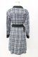 画像2: axes femme / モールチェック柄シャツワンピース M ネイビー T-25-12-25-014-AX-OP-SA-ZT (2)